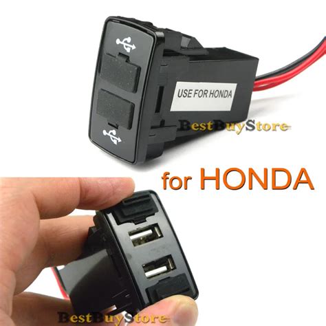 New Special Dual 2 Port USB Car Charger for HONDA, 5V 2.1A Car DC DC ...