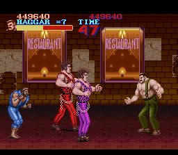 Screenshot of Final Fight (SNES, 1990) - MobyGames