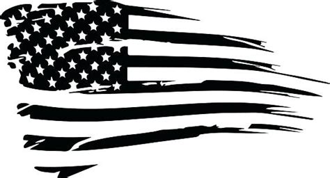 Tattered American Flag Vector at GetDrawings | Free download