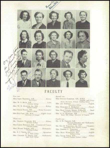 Explore 1949 Lincolnton High School Yearbook, Lincolnton NC - Classmates