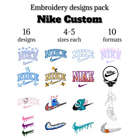 Nike BIG PACK Embroidery Design, custom logo swoosh files | Inspire Uplift