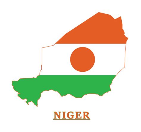 Niger National Flag Map Design, Illustration Of Niger Country Flag ...