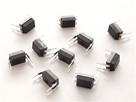 10 pcs PC817C Optocoupler Photocoupler, DIP-4, 20mA, CTR: 200-400 ...