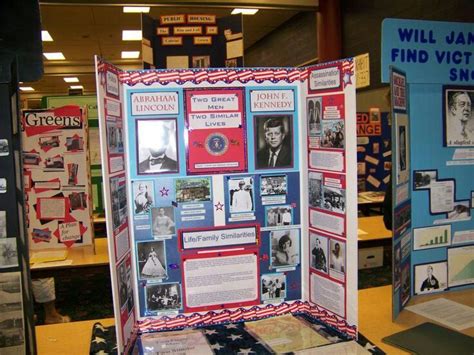 Abraham Lincoln & John Kennedy | History fair projects, History fair ...