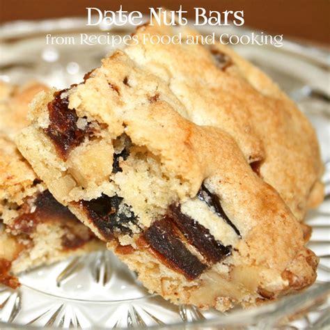 Date Nut Bars - Recipes Food and Cooking