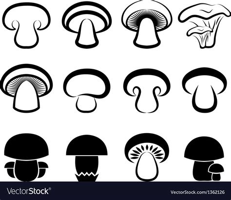 Mushroom Royalty Free Vector Image - VectorStock