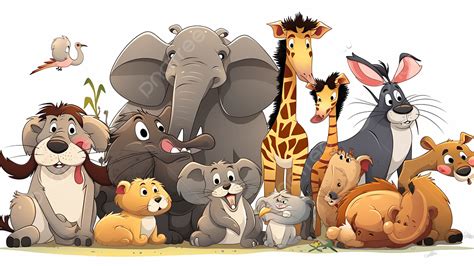 Animal Cartoon Creature Background, Animal, Cartoon, Cartoon Animals ...