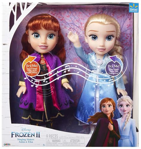 Disney Frozen 2 Singing Sisters Anna Elsa Exclusive 14 Doll 2-Pack with ...