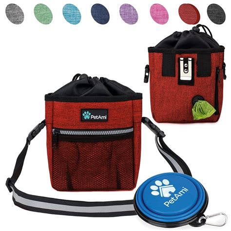 PetAmi Dog Treat Pouch | Dog Training Pouch Bag with Waist Shoulder ...