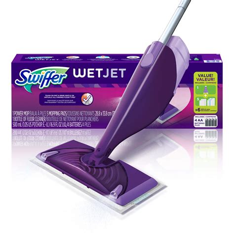 Swiffer WetJet Spray Mop Floor Tile Hardwood Laminate Cleaner Starter ...