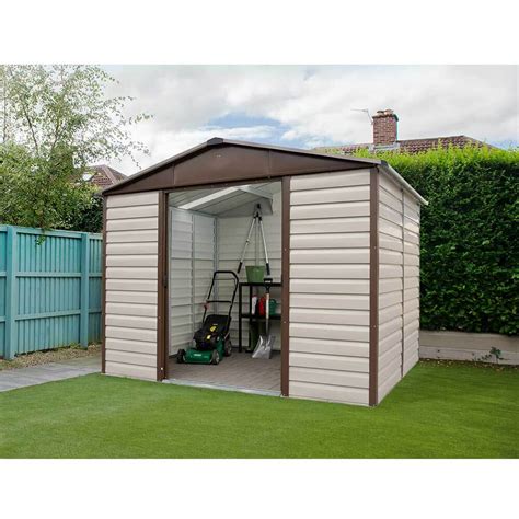 Yardmaster 8 x 6 Shiplap Apex Metal Shed – Pure Garden Buildings