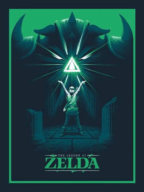 8 Bit Game Legend of Zelda Video Game Poster Retro Decorative DIY Wall ...