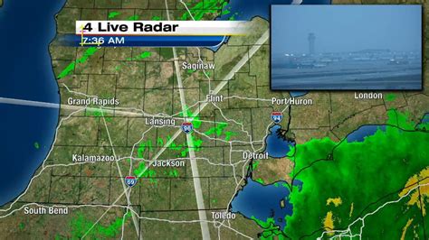 LIVE RADAR: Heavy rain moves out of SE Michigan, light showers...