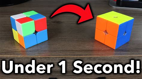 How To Solve A 2x2 Rubik's Cube In UNDER 1 SECOND