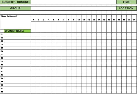 Employee Attendance Tracker Template (Word, Excel) - Excel TMP