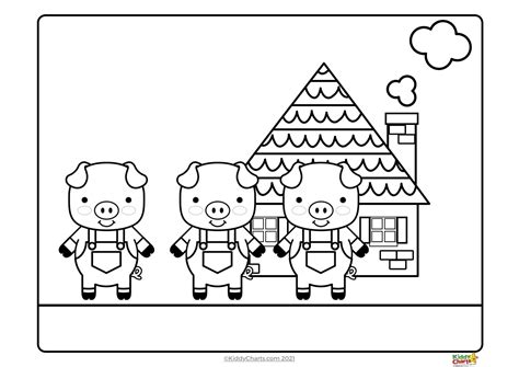 Three Little Pigs Coloring Pages Printable