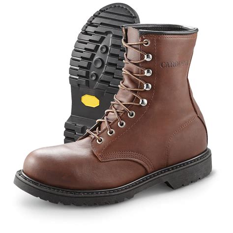 Men's Carolina® 8" Steel Toe EH Work Boots, Brown - 235643, Work Boots ...