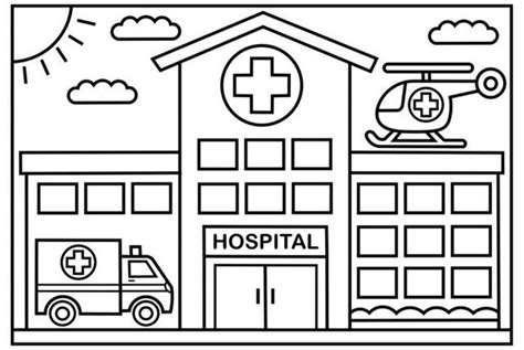 All-New Modern and Large Hospital Coloring Pages for Kids - Coloring ...