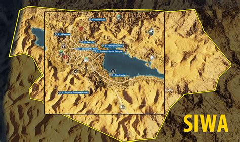 Siwa Side quests and quest map | Walkthrough - Assassin's Creed Origins ...