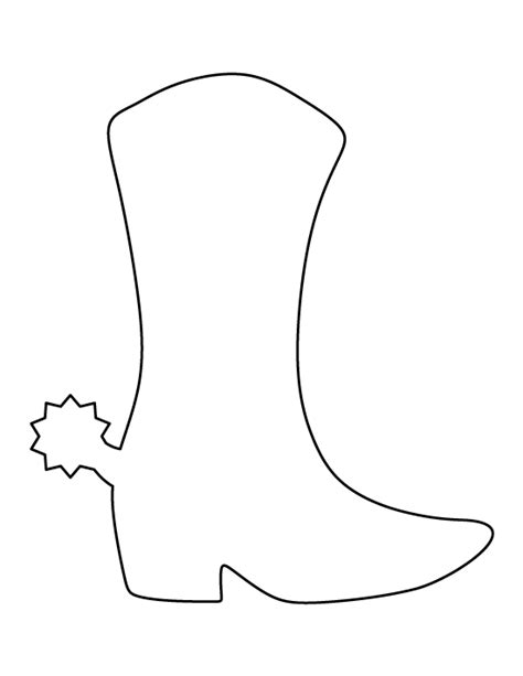 Cowboy Boot Outline