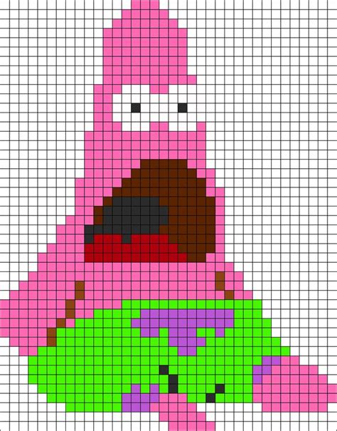 94 besten SpongeBob Pixel art/Perler Beads Bilder auf Pinterest | Pixel ...