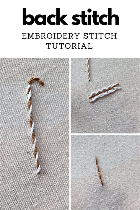 Backstitch Embroidery Tutorial [+ Learn 2 Fun Variations!]