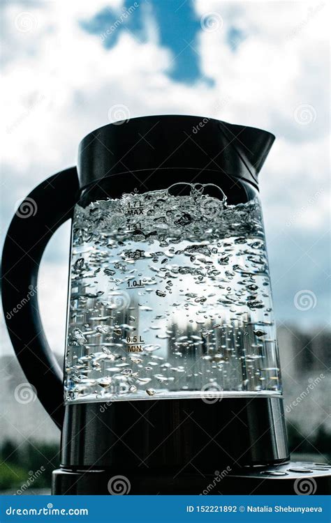 Boiling Clear Water in Kettle Stock Photo - Image of boiling, home ...