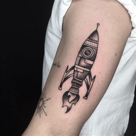 Space Rocket Tattoo