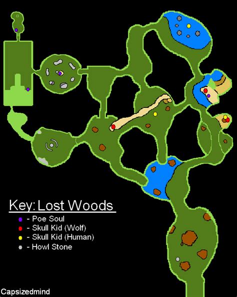 The Legend of Zelda: Twilight Princess Lost Woods Map Map for Wii by ...