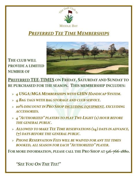 Memberships - The Golf Club at Middle Bay