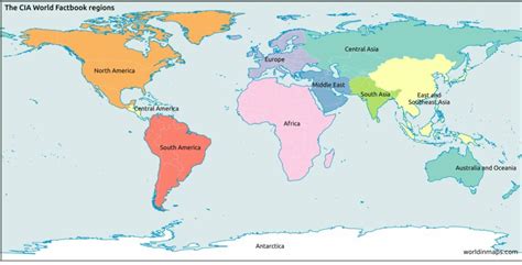 World Regions Map - World in maps