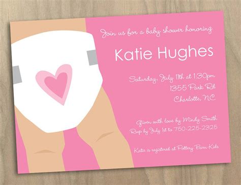 Diaper Party Invitations Printable