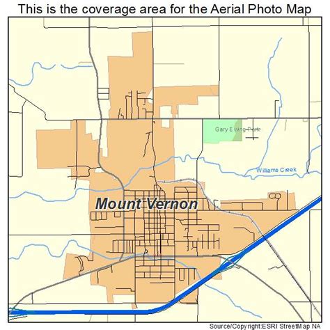 Aerial Photography Map of Mount Vernon, MO Missouri