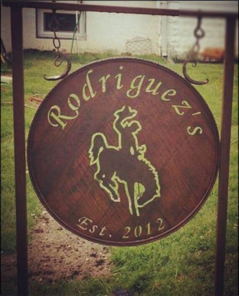 Custom Hand Forged Wrought Iron Sign