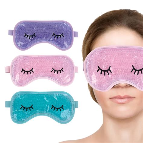 Cooling Gel Eye Mask for Puffy Eyes (3-Colors) - Lavender | Gel face ...