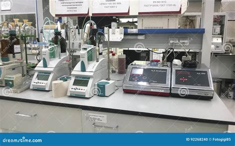 Petrochemical Laboratory. Equipment for Chemical Analysis. Editorial ...