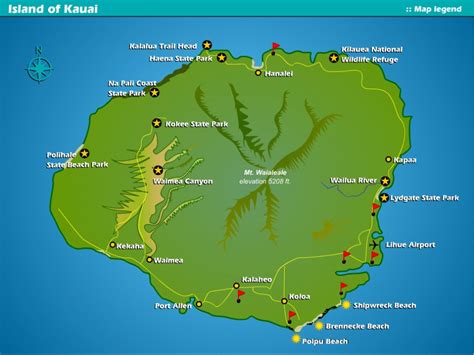 Map Of Poipu Kauai - Sayre Courtnay