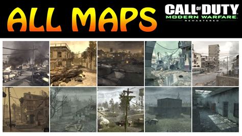 MODERN WARFARE REMASTERED MAPS (ALL 10 MODERN WARFARE REMASTERED LAUNCH ...