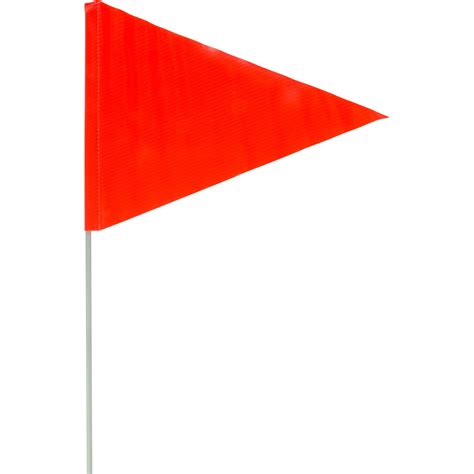 Snow Flag, Marking Flag, 6-Foot Height, 9-Inch by 12-Inch Triangle ...