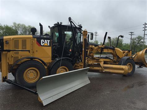 Cat Motor Grader Mounted Cable Wing | Snow Plow Equipment | Falls Plow