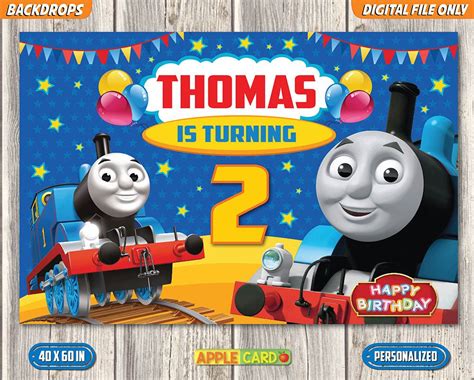 Thomas Birthday Backdrop Thomas and Friends Backdrop Thomas | Thomas ...