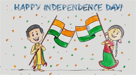 Independence Day Sketch Picture - Desi Comments