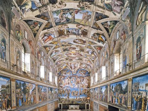 Sistine Chapel Frescos, Michelangelo, 1541, Fresco, Vatican City. The ...