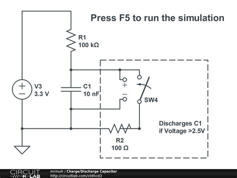 Circuit Diagram For Charging And Discharging Of Capacitor - Wiring View ...