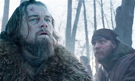 The Revenant - Leonardo DiCaprio as Hugh Glass and Tom Hardy as John ...