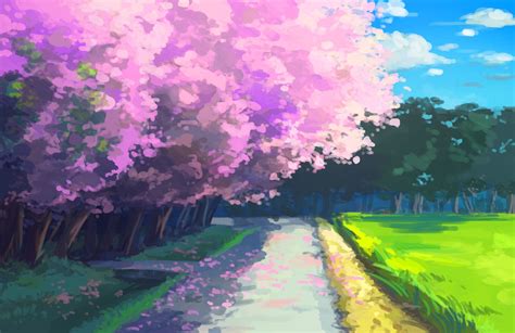 Cherry Blossom Anime Wallpapers - Wallpaper Cave