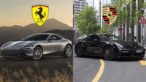 Ferrari Roma vs Porsche 911 Turbo S | The Ultimate Supercar Showdown # ...