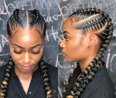 Two Goddess Braids Hairstyles