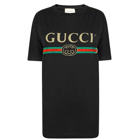 GUCCI | Fake Logo T Shirt | Women | Oversized T-Shirts | Flannels