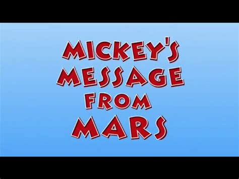 Mickey's Message from Mars | Mickey Mouse Clubhouse Episodes Wiki | Fandom